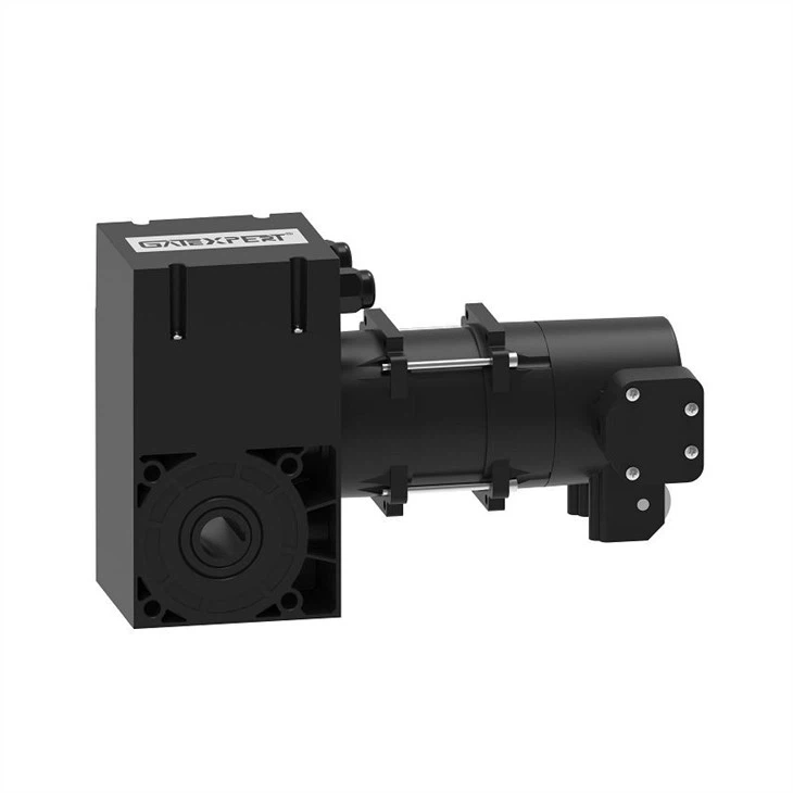 black industrial door motor